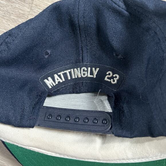 Vintage New York Yankees Hat Don‎ Mattingly #23 Snapback MLB AJD Blue Cap - Picture 6 of 9